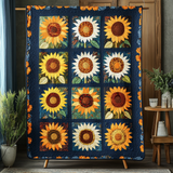Girasole Solare Coperta Trapuntata