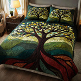 Set di Biancheria da Letto Trapuntata 3 Pezzi Albero dell'Anima