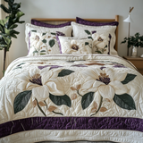 Set di Biancheria da Letto Trapuntata 3 Pezzi Meridionale Fioritura