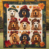 Sentieri Dorati dello Spaniel Coperta Trapuntata