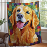 Golden Retriever Scintillante Coperta Trapuntata