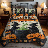Set di Biancheria da Letto Trapuntata 3 Pezzi Spells e Purrs