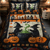 Set di Biancheria da Letto Trapuntata 3 Pezzi Spells e Purrs