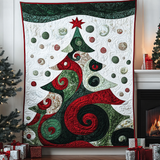 Albero di Natale a Spirale Coperta Trapuntata