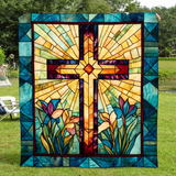 Croce Spirituale Coperta Trapuntata