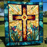 Croce Spirituale Coperta Trapuntata