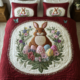 Set di Biancheria da Letto Trapuntata 3 Pezzi Coniglietto della Primavera