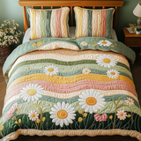 Set di Biancheria da Letto Trapuntata 3 Pezzi Serenità della Primavera