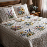 Springflower Meadow 3-Piece Quilted Bedding Set NCU0DV9342