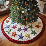 Stella Copri Base per Albero di Natale Trapuntato