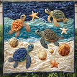 Tartarughe Stellate Quilt Artistico da Parete
