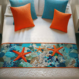 Trio di Stelle Marine Runner da Letto Trapuntato