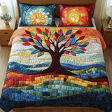 Set di Biancheria da Letto Trapuntata 3 Pezzi Crescita Stellata
