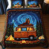 Set di Biancheria da Letto Trapuntata 3 Pezzi Amore Stellato