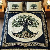 Set di Biancheria da Letto Trapuntata 3 Pezzi Sogni Stellati del Bosco