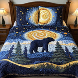 Set di Biancheria da Letto Trapuntata 3 Pezzi Passeggiata Stellata dell'Orso