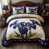 Set di Biancheria da Letto Trapuntata 3 Pezzi Campi Stellati