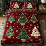 Set di Biancheria da Letto Trapuntata 3 Pezzi Foresta Stellata