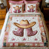 Set di Biancheria da Letto Trapuntata 3 Pezzi Catena Stellata
