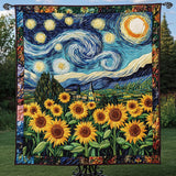 Sogno di Girasole Stellato Coperta Trapuntata