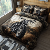 Steel Stallion 3-Piece Quilted Bedding Set NCU0DV2584