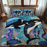 Set di Biancheria da Letto Trapuntata 3 Pezzi Viaggio Stellare del Mare