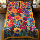 Set di Biancheria da Letto Trapuntata 3 Pezzi Fiori di Striking