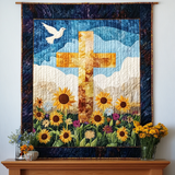 Fioritura d'Estate Quilt Artistico da Parete