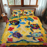 Set di Biancheria da Letto Trapuntata 3 Pezzi Sole e Mare