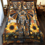 Set di Biancheria da Letto Trapuntata 3 Pezzi Safari del Girasole