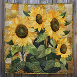 Sole tra i Girasoli Coperta Trapuntata