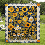Sinfonia di Girasoli Coperta Trapuntata