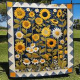 Sinfonia di Girasoli Coperta Trapuntata