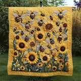 Api e Girasoli Coperta Trapuntata