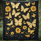 Farfalle e Girasoli Coperta Trapuntata