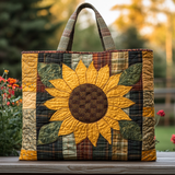 Fascino del Girasole Borsa Tote Trapuntata