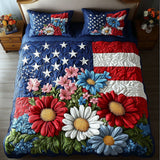 Set di Biancheria da Letto Trapuntata 3 Pezzi Gloria del Girasole