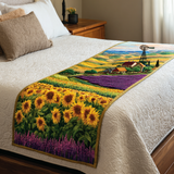 Bagliore di Girasole Runner da Letto Trapuntato