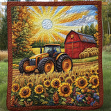 Raccolto di Girasoli Coperta Trapuntata
