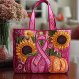 Bagliore del Nastro di Girasoli Borsa Tote Trapuntata