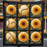 Softball di Girasoli Coperta Trapuntata
