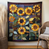 Sinfonia di Girasoli Quilt Artistico da Parete