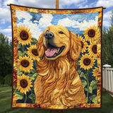 Giornata di Sole con un Amico Golden Coperta Trapuntata
