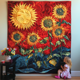 Prati Assolati Quilt Artistico da Parete