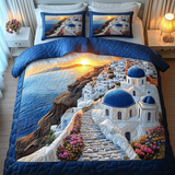 Set di Biancheria da Letto Trapuntata 3 Pezzi Rive Soleggiate