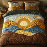 Set di Biancheria da Letto Trapuntata 3 Pezzi Colline del Tramonto