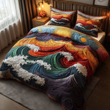 Set di Biancheria da Letto Trapuntata 3 Pezzi Tramonto di Swells