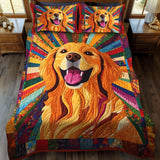 Set di Biancheria da Letto Trapuntata 3 Pezzi Retriever del Sole