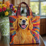 Sorriso Dorato di Sole Borsa Tote Trapuntata
