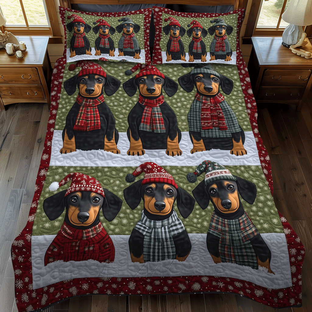 Set di Biancheria da Letto Trapuntata 3 Pezzi Sweater Doxie
